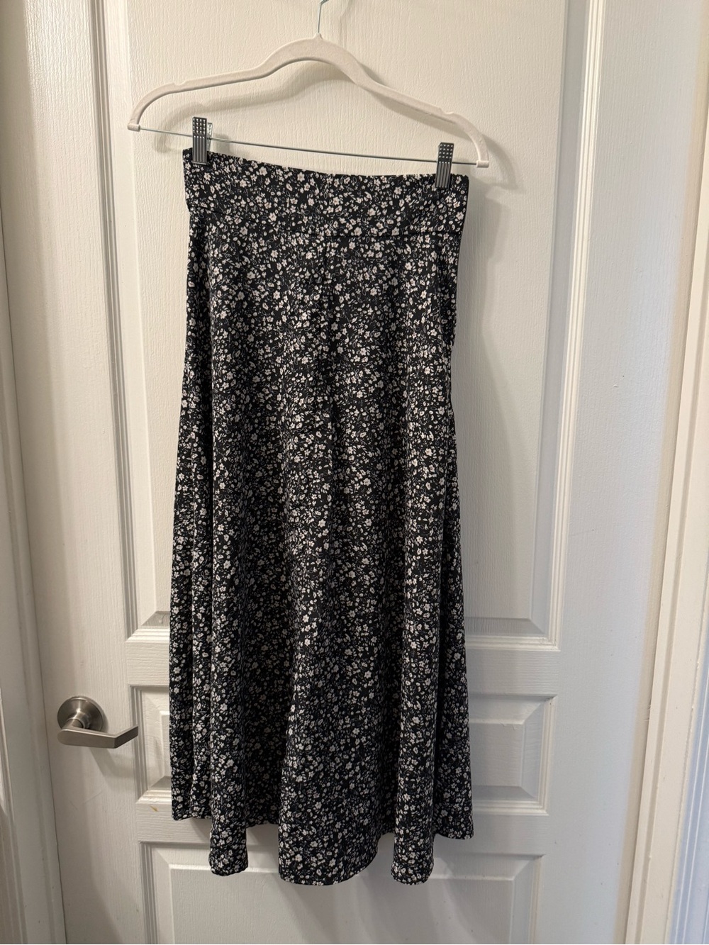SHEIN Black Floral Maxi Skirt